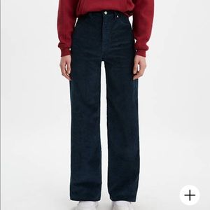 Levi's Premium Ribcage Wide Leg Corduroy Pants, 30